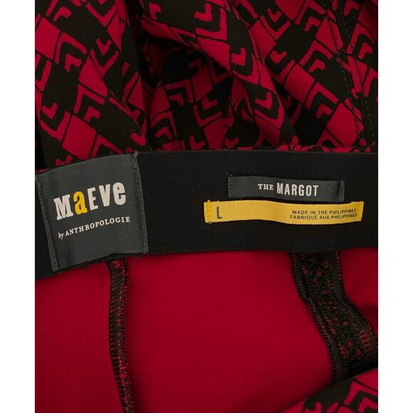 Maeve Red and Black Wide Leg Pants - Picture 10 of 12